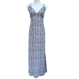 TOBI NWT Black and White Snakeskin Print Maxi Dress Size Small